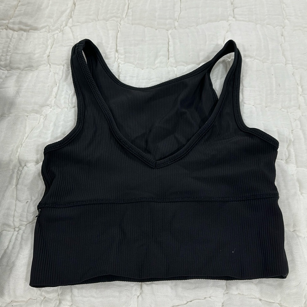 lululemon athletica Black Crop Top